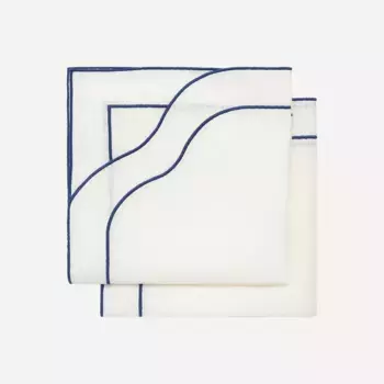 Набор из 2 льняных салфеток Nube El Corte Ingls, синий