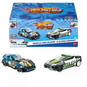 Набор из 2 машин Hot Wheels Pull-Back Speeders Mattel