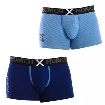 Набор из 2 мужских боксеров из эластичного хлопка mu_du0280 Munich, зеленый