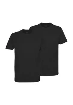 Набор из 2 мужских футболок Maverick с круглым вырезом ceceba, черный