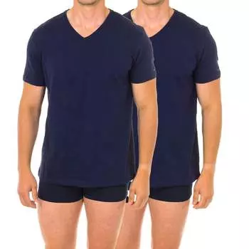 Набор из 2 мужских футболок с короткими рукавами um0um01029 Tommy Hilfiger, синий