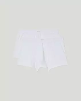 Набор из 2 мужских однотонных закрытых боксеров Dustin, белый