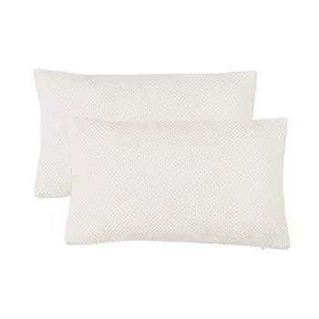 Набор из 2 наволочек 30 x 50 см, кремовый декоративный чехол на подушку, сотовая подушка, структура синельного переплетения Haus und Deko