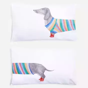 Набор из 2 наволочек El Corte Ingls Sausage, разноцветный