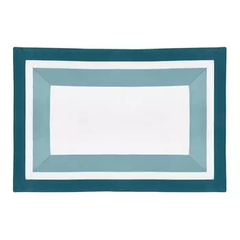 Набор из 2 наволочек из мерсеризованного сатина из египетского хлопка плотностью 300 нитей Empire Bassols, аква