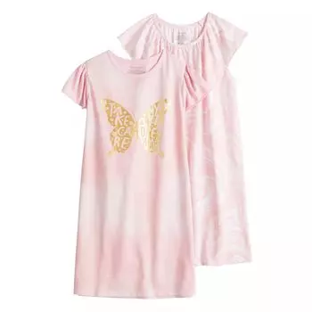 Набор из 2 ночных рубашек Cuddl Duds для девочек 4–12 лет Cuddl Duds