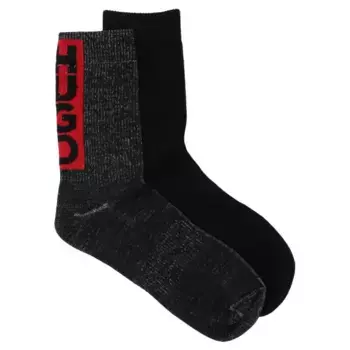 Набор из 2 носков qs в рубчик Faded cc Hugo, черный