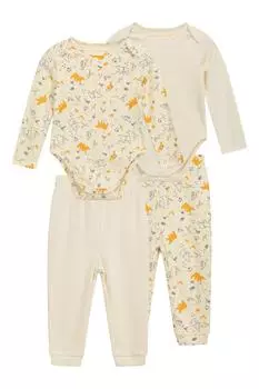 Набор из 2 облегающих боди из 100% хлопка с легкими эластичными манжетами Mountain Warehouse, бежевый