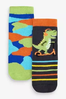 Набор из 2 пар детских носков-тапочек Toasties Original Totes синего цвета Totes, синий