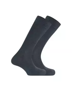 Набор из 2 пар однотонных мужских носков Punto Blanco из органического хлопка, синий