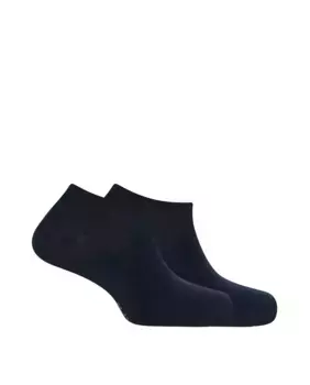 Набор из 2 пар однотонных мужских носков Punto Blanco из органического хлопка, темно-синий