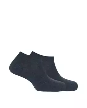 Набор из 2 пар однотонных мужских носков Punto Blanco из органического хлопка, синий