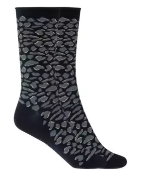 Набор из 2 пар женских носков с животным принтом и закатанными манжетами Punto Blanco, темно-синий