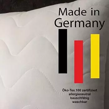 Набор из 2 подушек с наполнителем "Спи спокойно" 50 х 50 см, неаллергенный, белый, стеганый, на молнии, можно стирать, многоразового использования IT_IS IN