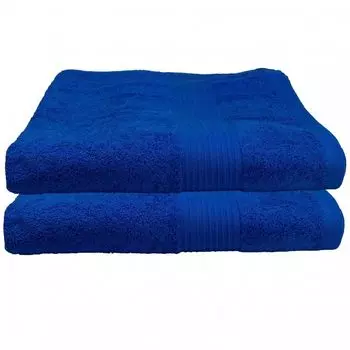 Набор из 2 полотенец для душа Julie Julsen 70 см x 140 см, королевский синий, 70x140