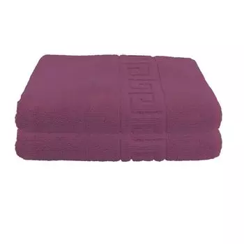Набор из 2 полотенец для рук Julie Julsen Premium Spiral, 900 г/м2 Полотенце Julie Julsen Цвет: фиолетовый, Julie Julsen 900 г/м2 Размер: 60 x 100 см, коричневый