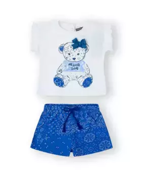 Набор из 2 предметов для девочки в белом цвете с рисунком спереди Canada House, белый