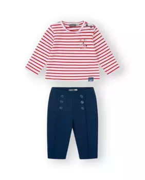 Набор из 2 предметов для девочки в белом цвете с красными полосками Canada House, белый