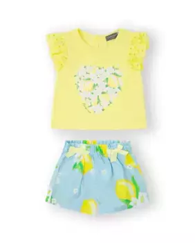 Набор из 2 предметов для девочки желтого цвета с рисунком спереди Canada House, жёлтый