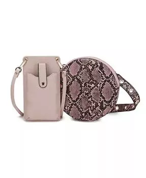 Набор из 2 предметов Hailey - трансформируемая сумка через плечо для смартфона от Mia K Mkf Collection, розовый