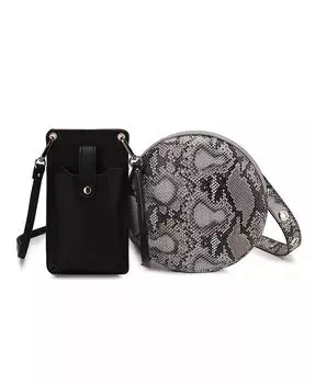 Набор из 2 предметов Hailey - трансформируемая сумка через плечо для смартфона от Mia K Mkf Collection, коричневый