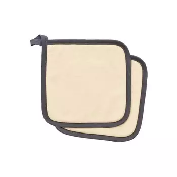 Набор из 2 прихваток из 100% хлопка, окрашенного в готовом виде, Панама - Колорадо Lisola Stone, корда