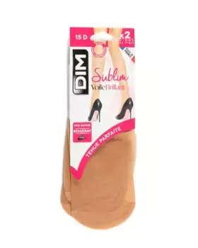 Набор из 2 прозрачных мини-колготок Sublim плотностью 15 ден Dim, бежевый