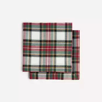 Набор из 2 рождественских салфеток из экологически чистого хлопка Inverness S El Corte Ingls, красный