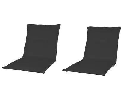 Набор из 2 садовых подушек Kopu Prisma антрацит с низкой спинкой., серый