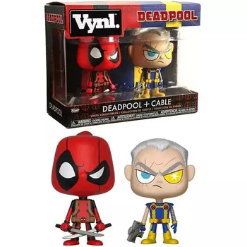 Набор из 2 штук Vynl 4 фута: Дэдпул и Кейбл из Marvel Funko POP!