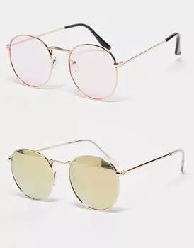 Набор из 2 солнцезащитных очков Madein в металлической оправе Madein.