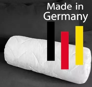 Набор из 2 стеганых подушек для шеи DREAM NECK ROLLS 15 х 40 см на молнии, подходящих для аллергиков - производство Германия IT_IS IN