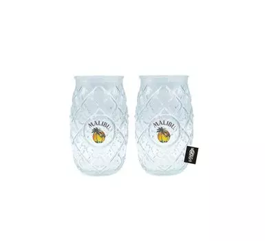 Набор из 2 стеклянных стаканов Malibu - 2x стакана Mixcompany