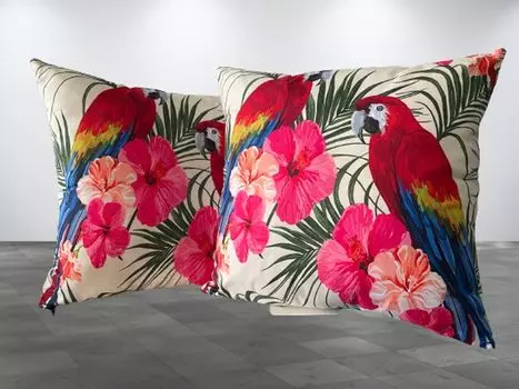 Набор из 2 стильных наволочек с экзотическим дизайном>Коллекция Jungle<под шелк IT_IS IN