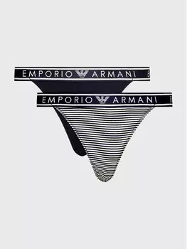 Набор из 2 стрингов Emporio Armani Underwear, синий