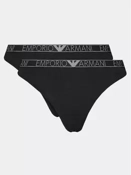 Набор из 2 стрингов Emporio Armani Underwear, черный