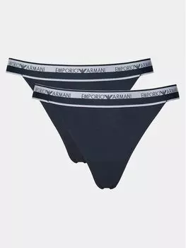 Набор из 2 стрингов Emporio Armani Underwear, синий