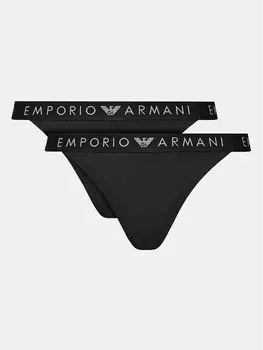 Набор из 2 стрингов Emporio Armani Underwear, черный