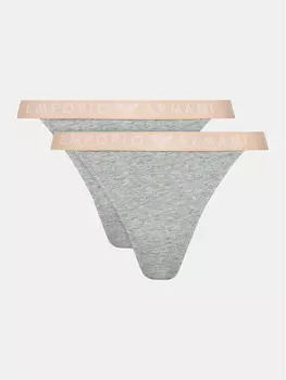 Набор из 2 стрингов Emporio Armani Underwear, серый