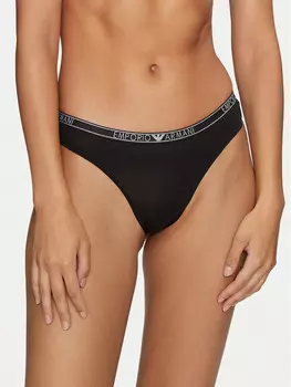 Набор из 2 стрингов Emporio Armani Underwear, черный