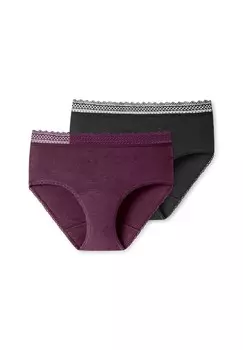 Набор из 2 трусиков для месячных Secret Care SCHIESSER, цвет Schwarz / Pflaume