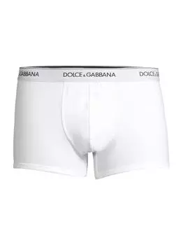 Набор из 2 трусов-боксеров Day By Day из эластичного хлопка DOLCE&GABBANA, белый