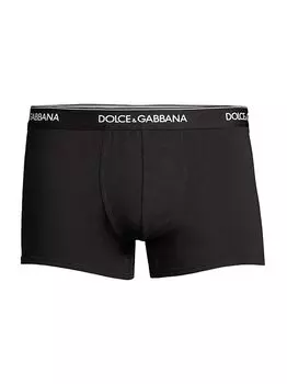 Набор из 2 трусов-боксеров Day By Day из эластичного хлопка DOLCE&GABBANA, черный