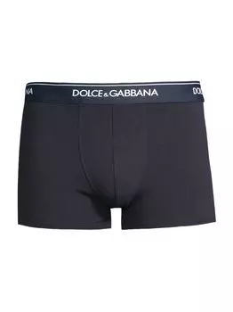 Набор из 2 трусов-боксеров Day By Day из эластичного хлопка DOLCE&GABBANA, синий