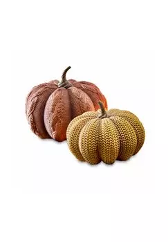 Набор из 2 тыкв Лориана оранжевый/желтый Loberon, оранжевый/желтый