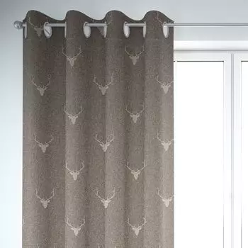 Набор из 2 уличных штор. Плотные шторы. Непрозрачные шторы для сада, патио, балкона. Водонепроницаемый экран для защиты от солнца и конфиденциальности. Уличная занавеска (132 x 238 см, белый) Schner-Leben, коричневый