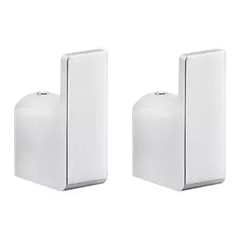 Набор из 2 вешалок для ванной комнаты Pirenei Gedy, яркий хром