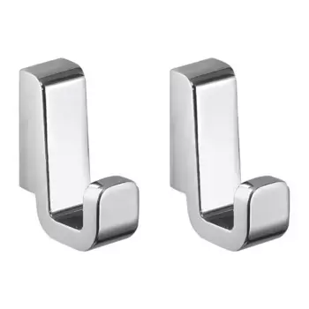 Набор из 2 вешалок для ванной Samoa Gedy, хром