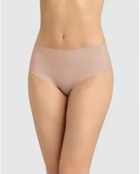 Набор из 2 высоких трусиков из хлопка с лазерной резкой Dim, мультиколор