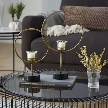 Набор из 2 железных подсвечников Stella & Eve